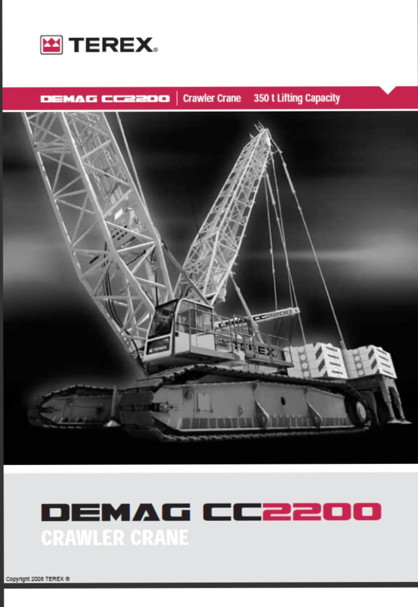 Terex Demag Mobile and Crawler Crane Set Manual