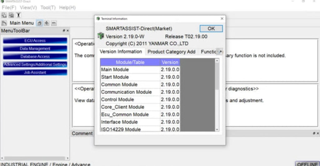 YANMAR DIAGNOSTIC 2023 SmartAssist -SA-DIRECT – 2.37-2.41