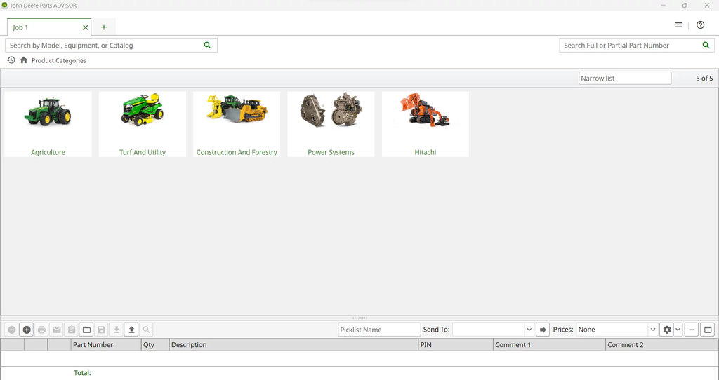 John Deere & Hitachi Parts Advisor [03.2025] CF + AG + HITACHI